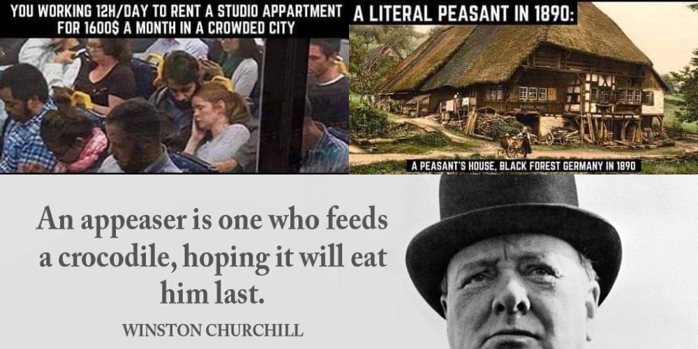 slave mentality banner