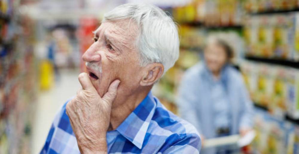 old man confused about supplements