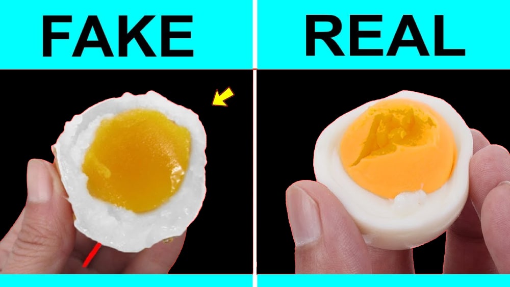 fake food fake eggs