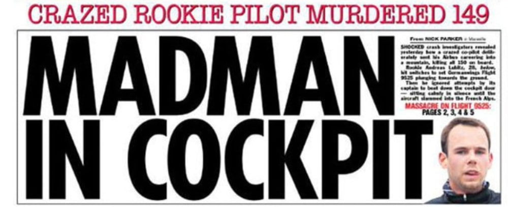 madman in cockpit: media story