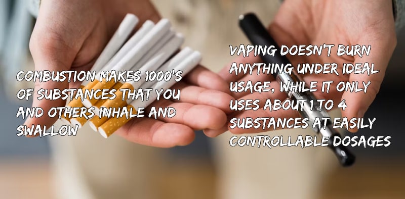 vaping vs smoking: big difference